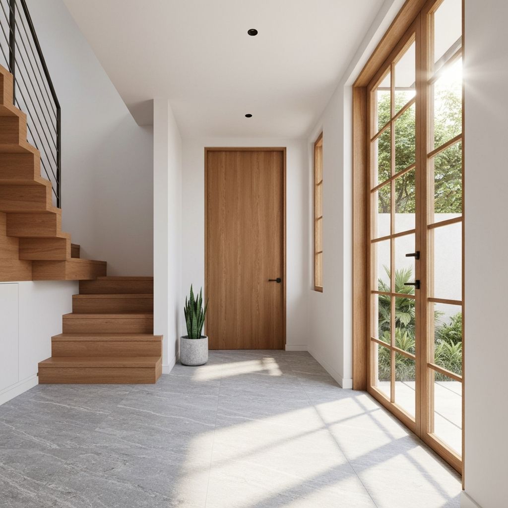 Einladender Studioeingang